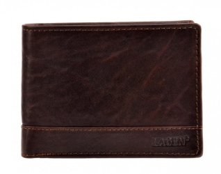 Pánská kožená peněženka LM-264665/T RFID tm. hnědá