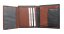 Pánska kožená peňaženka SG-22035-46 čierno-hnedá