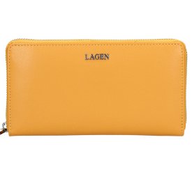 Dámská kožená peněženka 250353 žlutá