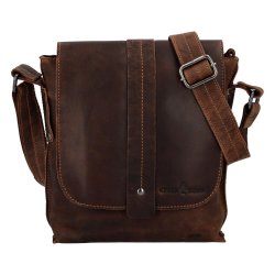 Pánská kožená taška přes rameno Lex hnědá