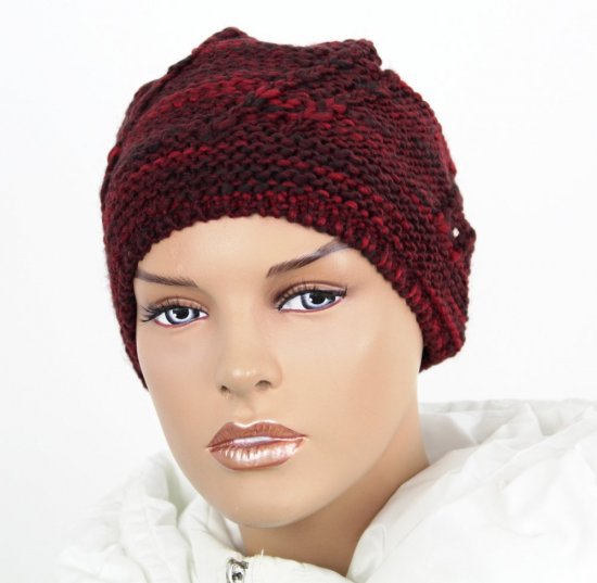 Dámská pletená čepice Capu - 392 červená
