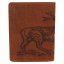 Pánská kožená peněženka 219176 jelen - hnědá - pohled zezadu