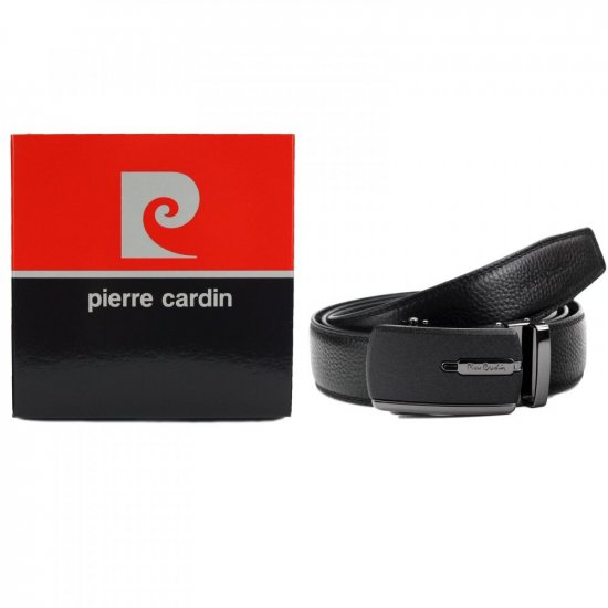 Pánsky kožený opasok Pierre Cardin 2541 HY01 čierny