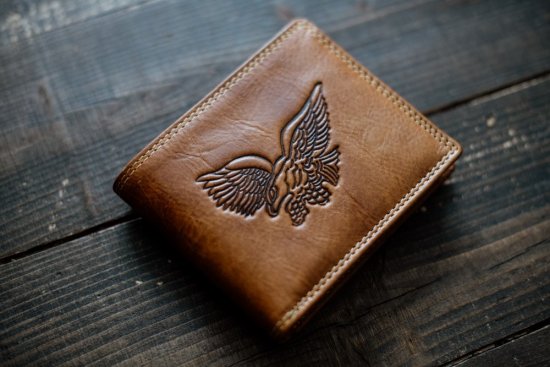 Pánská kožená peněženka 2104W Eagle koňak 7