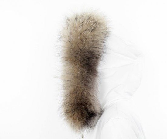 Fur trim on the hood - raccoon collar 44/28 (60 cm) 2