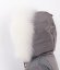 Kožušinový lem na kapucňu - golier medvedíkovec snehobiely M 30/3 (60 cm)