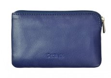 Kožená klíčenka SG-27289 tmavě modrá