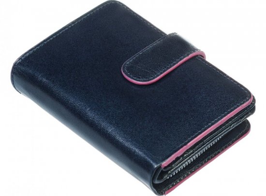 Dámska kožená peňaženka 23323 modrá