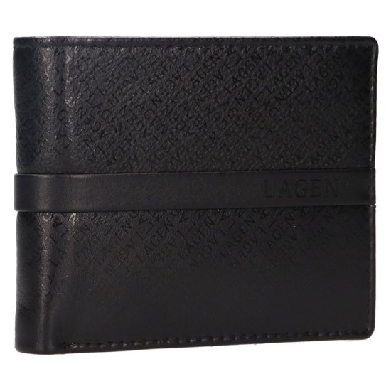 Pánská kožená peněženka 212520 A černá 2