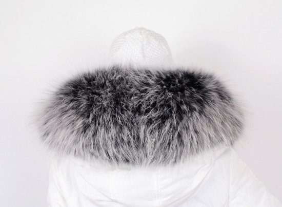 Kožešinový lem na kapuci - límec mývalovec snowtop MX 36 (120 cm) 2