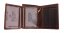 Pánska kožená peňaženka D-2306 RFID hnedá 3