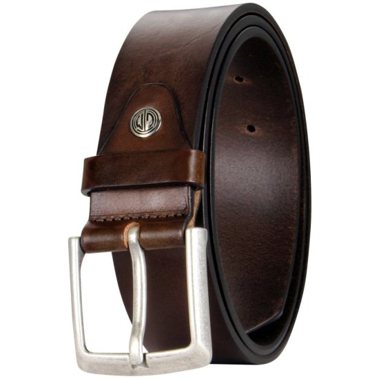 Pánský kožený opasek Lindenmann 21000400 tmavě hnědý 1