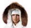 Kožešinový lem na kapuci - límec liška snowtop black ginger LG 02/2 (63 cm) 1