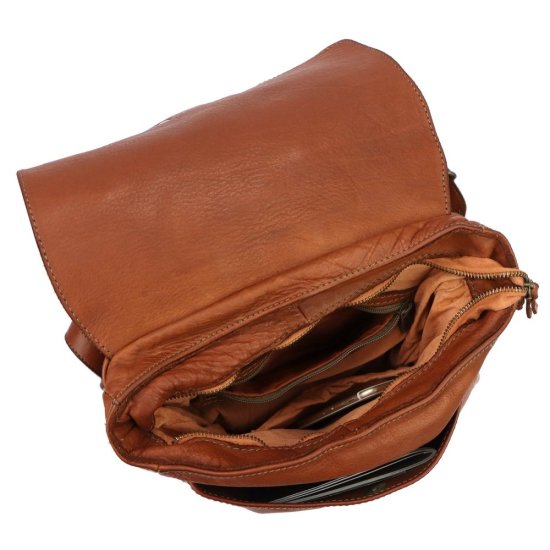 Kožený batoh UNISEX Elien camel - vnitřní vybavení