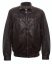 Pánska kožená bunda BADAR tmavo hnedá - veľkosť: 5XL