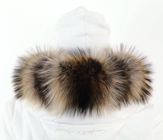 Fur trim on the hood - raccoon collar  M 35/19-3 (62 cm) 2