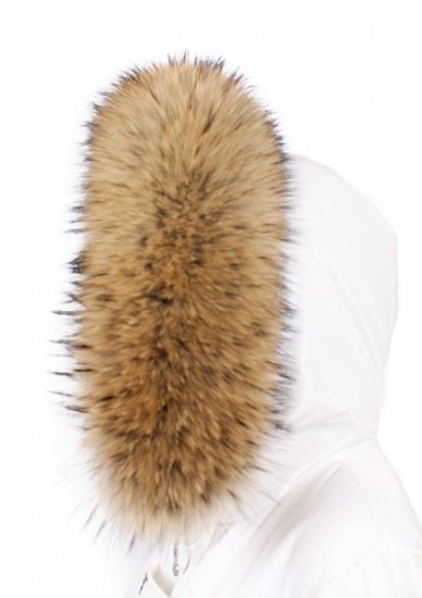Fur trim on the hood - raccoon collar beige M 01/20 (70 cm) 1