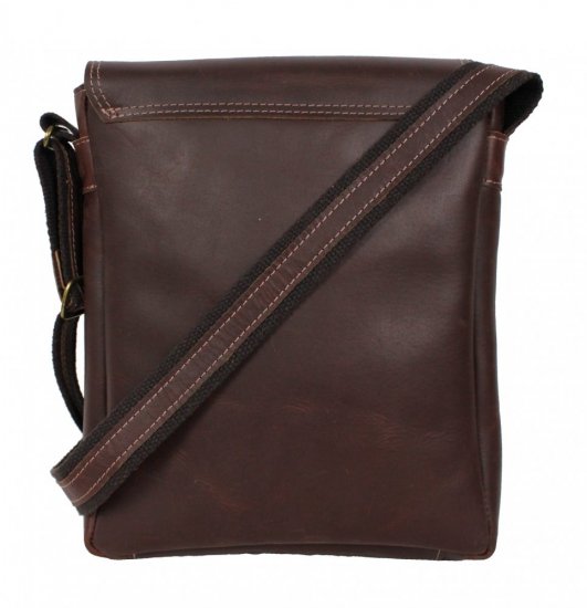 Pánská kožená taška přes rameno Scorteus na iPad SM 1137 hnědá 1