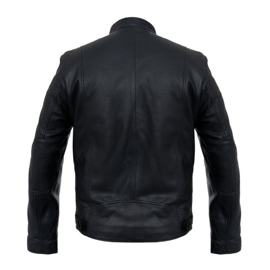 Pánská kožená bunda DNR 52360.4 černá - zadní strana