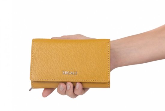 Dámská kožená peněženka SG-27074 žlutá 5