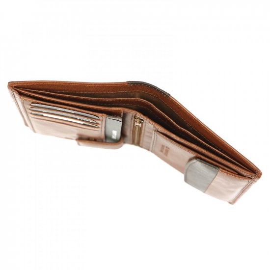 Pánska kožená peňaženka El Forrest 2508-21 RFID hnedá 2
