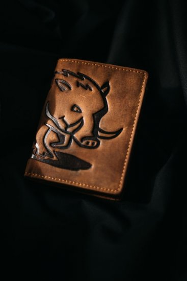 Pánska kožená peňaženka 219177 diviak - hnedá 6