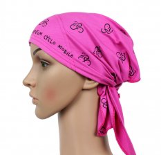 Outdoorový šátek - kolo - růžový