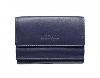 Dámská malá kožená peněženka SG-21756 modrá