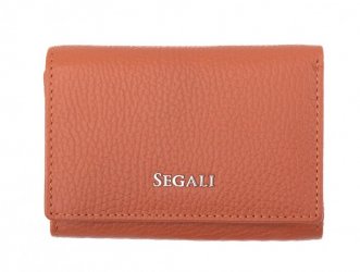 Dámská kožená peněženka SG-27106 B Oranžová