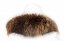 Kožešinový lem na kapuci - límec mývalovec snowtop melír hnědo - béžový M 33/8 (50 cm) 1