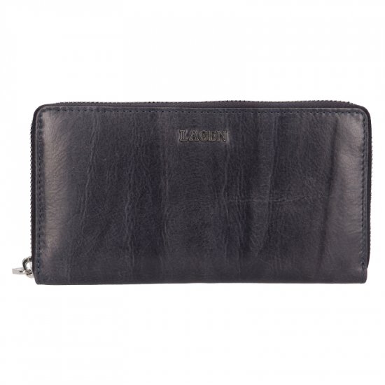 Dámska kožená peňaženka LG - 22161 šedá - pohľad spredu