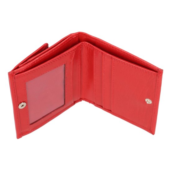 Kožená peněženka E-21055 (malá peněženka) červená - vnitřní vybavení 2 Kožená peněženka E-21055 (malá peněženka) červená - vnitřní vybavení 2