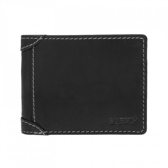 Pánska kožená peňaženka 2511462 čierna