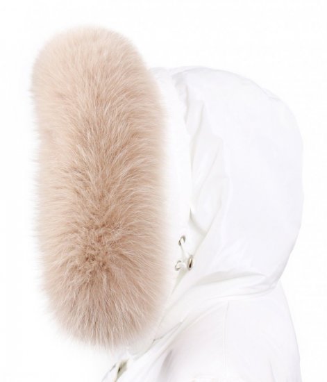 Fur trim on the hood - pastel fox collar L 30/4 (65 cm) 2