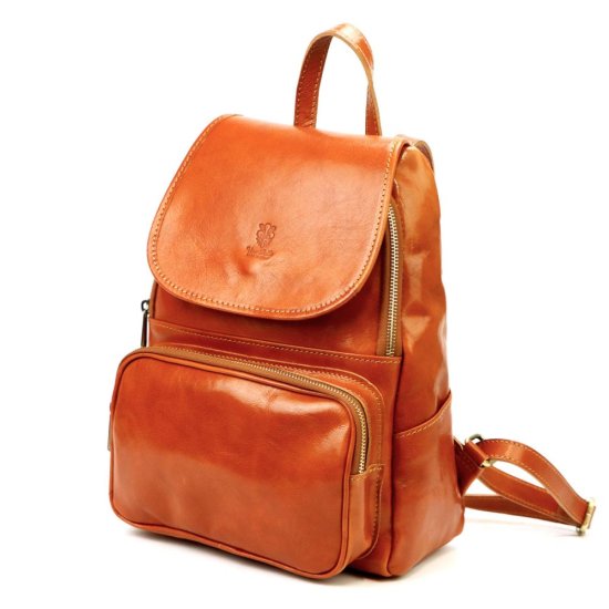 Kožený batoh Jordan camel