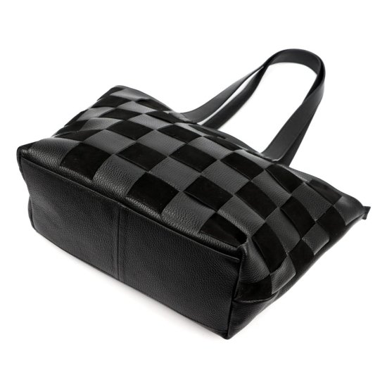 Dámská kožená kabelka FIONA černá - spodní část