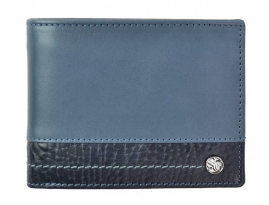 Pánska kožená peňaženka 2951320005WL modrá/modrá