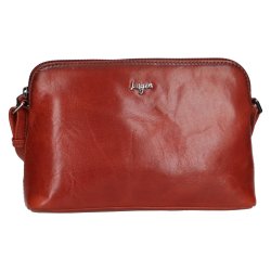 Dámska kožená kabelka LGB 2022 koňak - predná strana Dámska kožená kabelka LGB 2022 koňak - predná strana