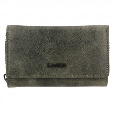 Dámská kožená peněženka LG - 22163 zelená - pohled zepředu