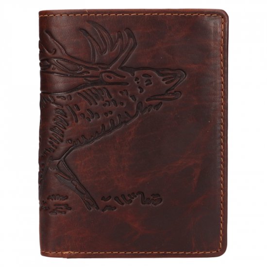 Pánska kožená peňaženka 219176/M jeleň - hnedá
