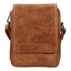 Pánská kožená taška přes rameno LG-25012 camel