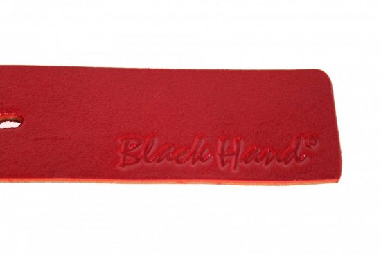 Dámský kožený opasek Black Hand 2078-50 červený