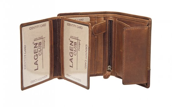 Pánska kožená peňaženka V-228/V hnedá 1