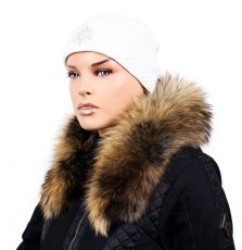 Kožešinový lem na kapuci - límec mývalovec snowtop M 35/66 (80 cm)