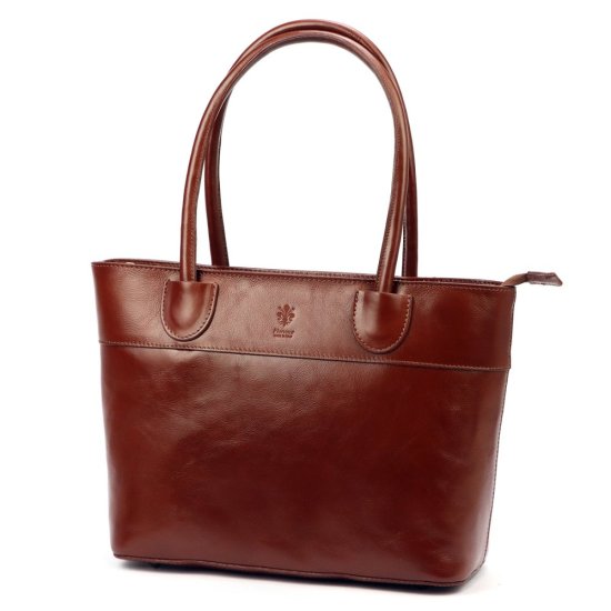 Dámská kožená kabelka Viktorie hnědá 2