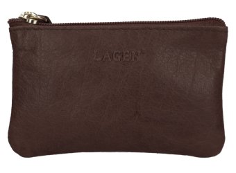 Kožená klíčenka K-22 tmavě hnědá - přední strana Kožená klíčenka K-22 tmavě hnědá - přední strana