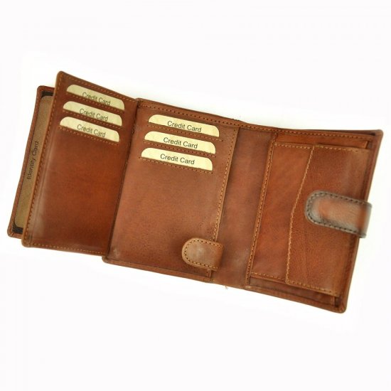 Pánská kožená peněženka El Forrest 2988-29 RFID hnědá 5