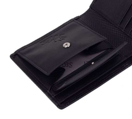 Pánska kožená peňaženka 21039 čierna 3