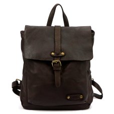 Kožený batoh UNISEX Elien tm. hnědý Kožený batoh UNISEX Elien tm. hnědý