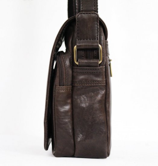 Pánská kožená taška přes rameno PAULO černá 2